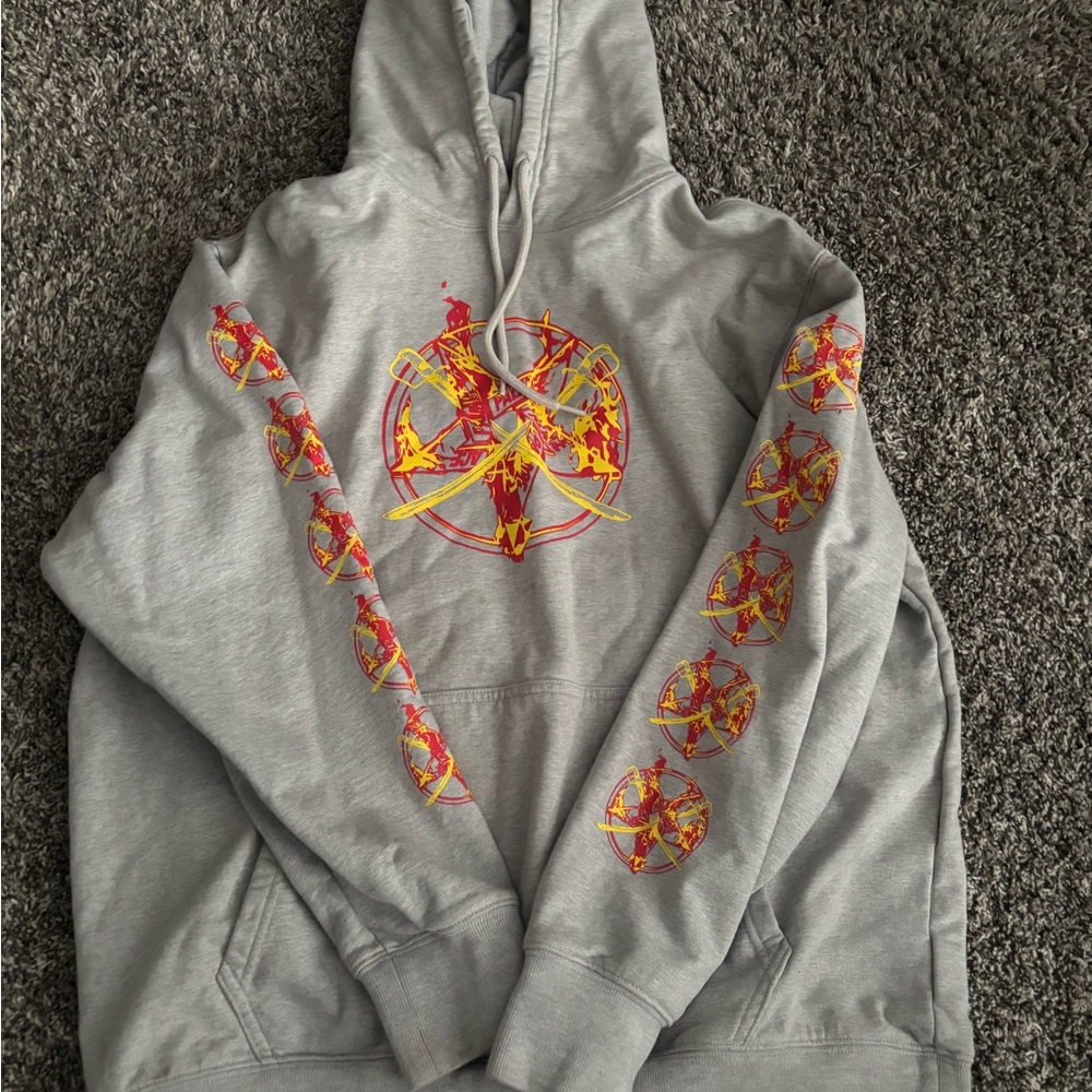 Gray Graphic Hoodie